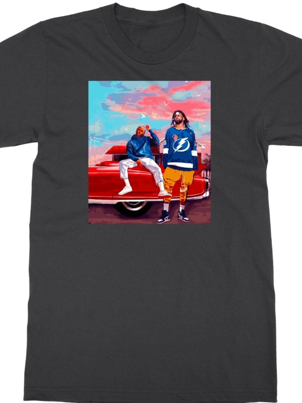J Cole & Kendrick Lamar Great Rappers Rap Music Men's T-shirt  251